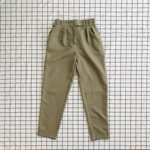 Olive Khaki Waistband Pants